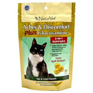 Cat Treats, Aches & Discomfort Plus Soft Chews, 60-Ct.