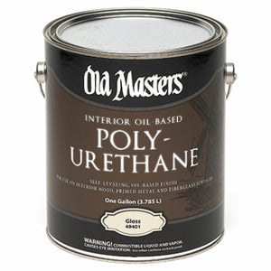 Polyurethane, Oil-Based, Gloss, Clear, 1-Gallon