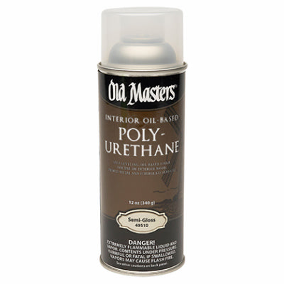 Polyurethane, Oil-Based, Semi-Gloss, Clear, 12.8-oz. Spray