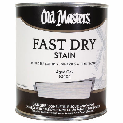 Fast Dry Stain, Oil-Based, Aged Oak, 1-Qt.