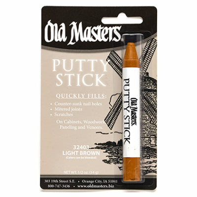 Putty Stick, Fills Nail Holes & More, Light Brown