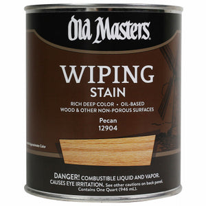 Wiping Stain, Oil-Based, Pecan, 1-Qt.
