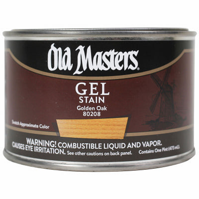 Gel Stain, Oil-Based, Golden Oak, 1-Pt.