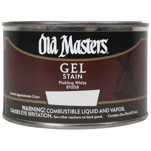 Gel Stain, Oil-Based, Pickling White, 1-Pt.