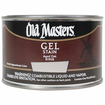 Gel Stain, Oil-Based, Aged Oak, 1-Pt.