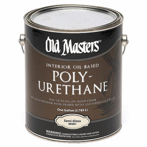 Polyurethane, Oil-Based, Semi-Gloss, Clear, 1-Gallon