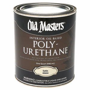 Polyurethane, Oil-Based, Satin, Clear, 1-Qt.