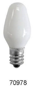 Incandescent Night Light Bulb, White, 7-Watts, 4-Pk.