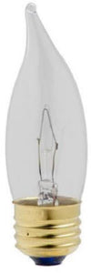 Chandelier Light Bulbs, Flame Tip, 40-Watts, 2-Pk.