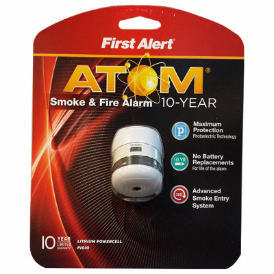 Photoelectric Micro Smoke Alarm, 10-Year Battery