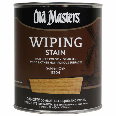 Wiping Stain, Oil-Based, Golden Oak, 1/2-Pt.