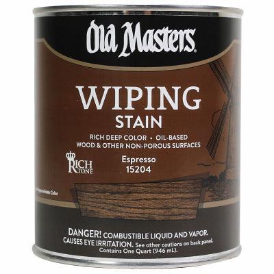 Wiping Stain, Oil-Based, Espresso, 1-Qt.