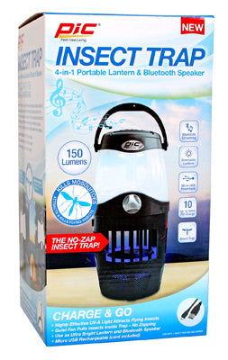 Portable 4-In-1 Insect Lantern With Bluetooth Speaker