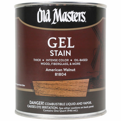 Gel Stain, Oil-Based, American Walnut, 1-Qt.