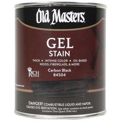 Gel Stain, Oil-Based, Carbon Black, 1-Qt.