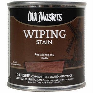 Wiping Stain, Oil-Based, Red Mahogany, 1/2-Pt.