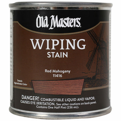 Wiping Stain, Oil-Based, Red Mahogany, 1/2-Pt.