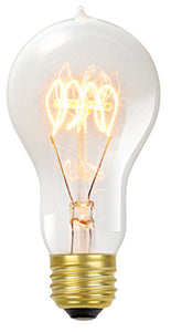 Vintage Edison Light Bulb, Tinted Glass, A19, 60-Watts