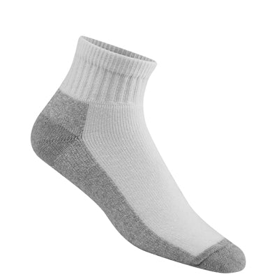 At Work Quarter Socks, White, Medium, 3-Pk.
