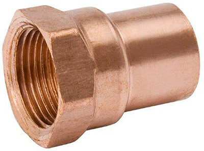 Copper Pipe Fitting Project Pack, Female Pipe Adapter, 1/2-In., 10-Pk.