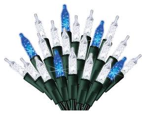 LED Color Twinkle 70-Light Icicle Set