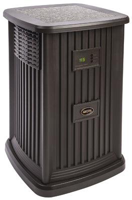 Pedestal Evaporative Humidifier, Espresso, Up to 2400-Sq. Ft. Coverage, 3.5-Gallons
