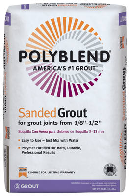Sanded Grout, Haystack, 25-Lbs.