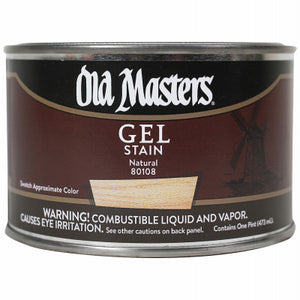 Gel Stain, Oil-Based, Natural, 1-Pt.