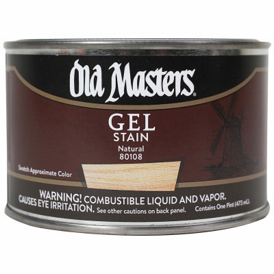Gel Stain, Oil-Based, Natural, 1-Pt.