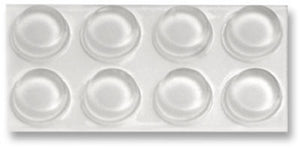 Adhesive Bumpers, Clear, 1/2-In., 8-Pc.