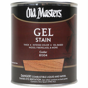 Gel Stain, Oil-Based, Cedar, 1-Qt.