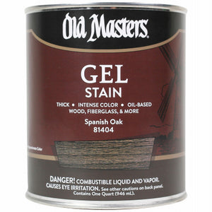 Gel Stain, Oil-Based, Spanish Oak, 1-Qt.