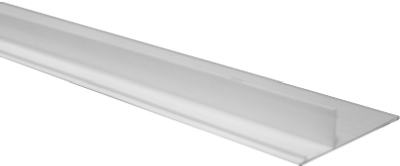 Roof Drip Edge, White Vinyl, 10-Ft.