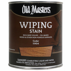Wiping Stain, Oil-Based, Cedar, 1-Qt.