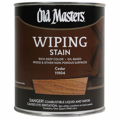 Wiping Stain, Oil-Based, Cedar, 1-Qt.