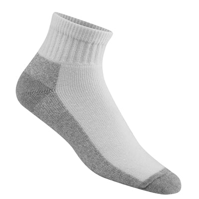 At Work Quarter Socks, White, XL, 3-Pk.