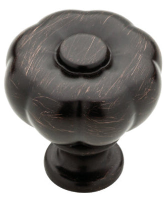 Cabinet Knob, Abella Fluted, Venetian Bronze, 1.25-In.