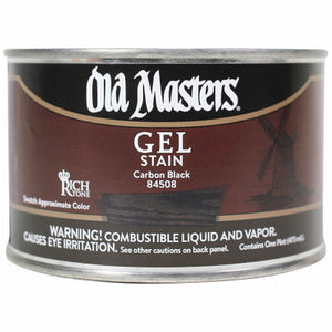 Gel Stain, Oil-Based, Carbon Black, 1-Pt.