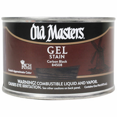 Gel Stain, Oil-Based, Carbon Black, 1-Pt.