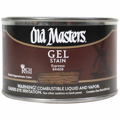 Gel Stain, Oil-Based, Espresso, 1-Pt.